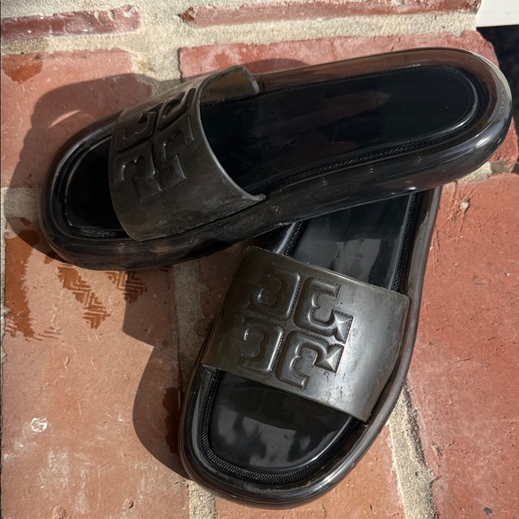 Tory Burch Shoes - Tory Burch Black Slide Sandals